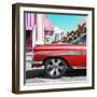 Cuba Fuerte Collection SQ - Vintage Red Car-Philippe Hugonnard-Framed Photographic Print