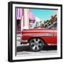 Cuba Fuerte Collection SQ - Vintage Red Car-Philippe Hugonnard-Framed Photographic Print