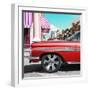 Cuba Fuerte Collection SQ - Vintage Red Car-Philippe Hugonnard-Framed Photographic Print