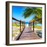 Cuba Fuerte Collection SQ - Way to the Beach-Philippe Hugonnard-Framed Photographic Print