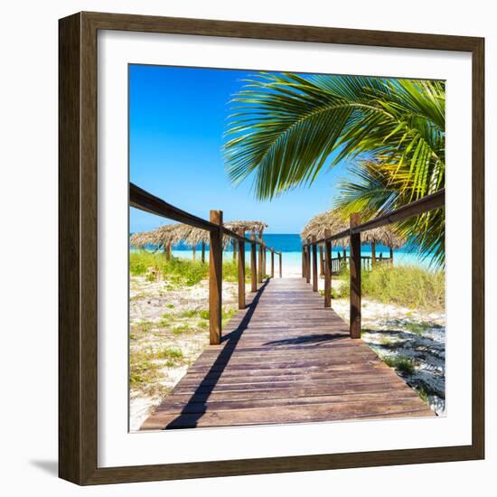 Cuba Fuerte Collection SQ - Way to the Beach-Philippe Hugonnard-Framed Photographic Print