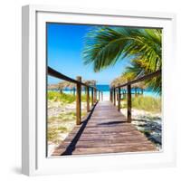 Cuba Fuerte Collection SQ - Way to the Beach-Philippe Hugonnard-Framed Photographic Print