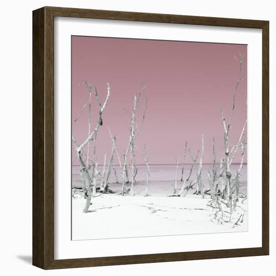 Cuba Fuerte Collection SQ - Wild Beach - Pastel Red-Philippe Hugonnard-Framed Photographic Print