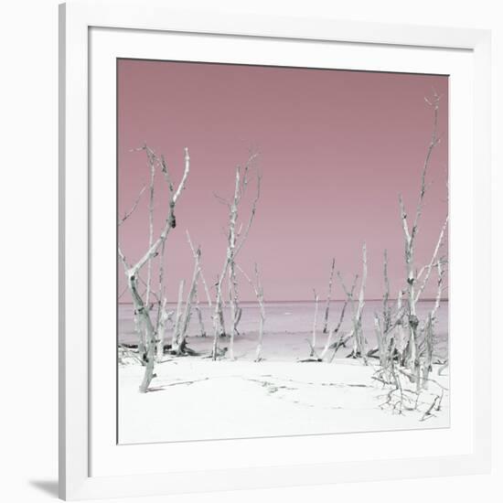 Cuba Fuerte Collection SQ - Wild Beach - Pastel Red-Philippe Hugonnard-Framed Photographic Print