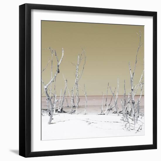 Cuba Fuerte Collection SQ - Wild Beach - Pastel Yellow-Philippe Hugonnard-Framed Photographic Print