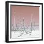 Cuba Fuerte Collection SQ - Wild Ocean - Pastel Red-Philippe Hugonnard-Framed Photographic Print