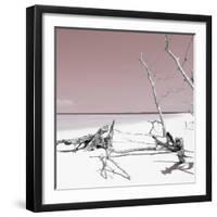 Cuba Fuerte Collection SQ - Wild White Sand Beach - Pastel Red-Philippe Hugonnard-Framed Photographic Print