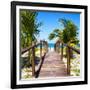 Cuba Fuerte Collection SQ - Wooden Jetty on the Beach-Philippe Hugonnard-Framed Photographic Print