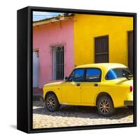 Cuba Fuerte Collection SQ - Yellow Car in Trinidad-Philippe Hugonnard-Framed Stretched Canvas