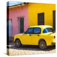 Cuba Fuerte Collection SQ - Yellow Car in Trinidad-Philippe Hugonnard-Stretched Canvas