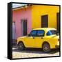 Cuba Fuerte Collection SQ - Yellow Car in Trinidad-Philippe Hugonnard-Framed Stretched Canvas