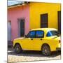 Cuba Fuerte Collection SQ - Yellow Car in Trinidad-Philippe Hugonnard-Mounted Photographic Print