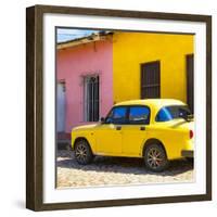 Cuba Fuerte Collection SQ - Yellow Car in Trinidad-Philippe Hugonnard-Framed Photographic Print