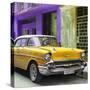 Cuba Fuerte Collection SQ - Yellow Chevrolet Cuban-Philippe Hugonnard-Stretched Canvas