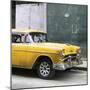 Cuba Fuerte Collection SQ - Yellow Chevy-Philippe Hugonnard-Mounted Photographic Print