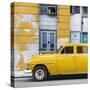 Cuba Fuerte Collection SQ - Yellow Classic American Car-Philippe Hugonnard-Stretched Canvas