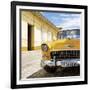 Cuba Fuerte Collection SQ - Yellow Classic Car 1955 Chevy-Philippe Hugonnard-Framed Photographic Print