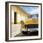 Cuba Fuerte Collection SQ - Yellow Classic Car 1955 Chevy-Philippe Hugonnard-Framed Photographic Print