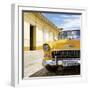 Cuba Fuerte Collection SQ - Yellow Classic Car 1955 Chevy-Philippe Hugonnard-Framed Photographic Print