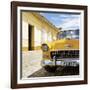 Cuba Fuerte Collection SQ - Yellow Classic Car 1955 Chevy-Philippe Hugonnard-Framed Photographic Print