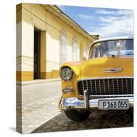 Cuba Fuerte Collection SQ - Yellow Classic Car 1955 Chevy-Philippe Hugonnard-Stretched Canvas