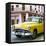 Cuba Fuerte Collection SQ - Yellow Classic Cars-Philippe Hugonnard-Framed Stretched Canvas