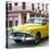 Cuba Fuerte Collection SQ - Yellow Classic Cars-Philippe Hugonnard-Stretched Canvas
