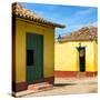 Cuba Fuerte Collection SQ - Yellow Facades in Trinidad II-Philippe Hugonnard-Stretched Canvas