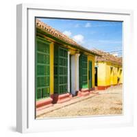 Cuba Fuerte Collection SQ - Yellow Facades in Trinidad-Philippe Hugonnard-Framed Photographic Print