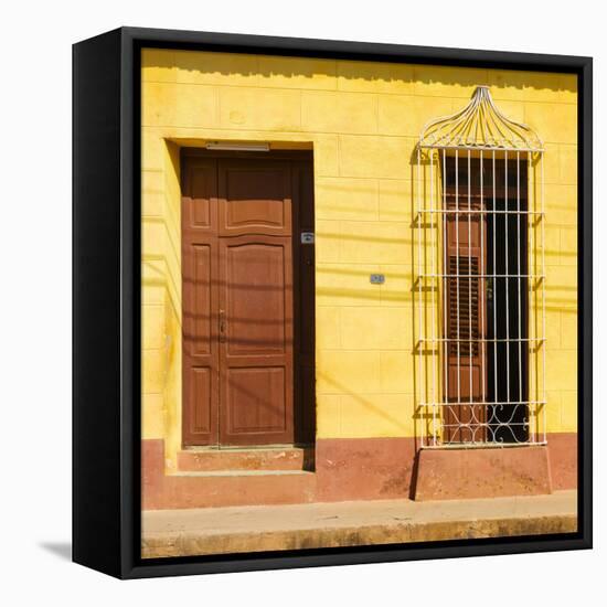 Cuba Fuerte Collection SQ - Yellow House-Philippe Hugonnard-Framed Stretched Canvas