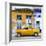 Cuba Fuerte Collection SQ - Yellow Vintage American Car in Havana-Philippe Hugonnard-Framed Photographic Print