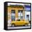 Cuba Fuerte Collection SQ - Yellow Vintage American Car in Havana-Philippe Hugonnard-Framed Stretched Canvas