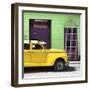 Cuba Fuerte Collection SQ - Yellow Vintage Car-Philippe Hugonnard-Framed Photographic Print