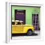 Cuba Fuerte Collection SQ - Yellow Vintage Car-Philippe Hugonnard-Framed Photographic Print