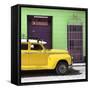 Cuba Fuerte Collection SQ - Yellow Vintage Car-Philippe Hugonnard-Framed Stretched Canvas