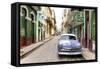 Cuba Fuerte Collection - Street Scene in Havana-Philippe Hugonnard-Framed Stretched Canvas