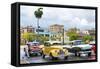 Cuba Fuerte Collection - Taxi Cars of Havana-Philippe Hugonnard-Framed Stretched Canvas