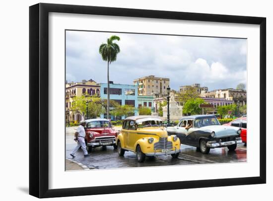 Cuba Fuerte Collection - Taxi Cars of Havana-Philippe Hugonnard-Framed Photographic Print