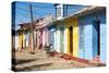 Cuba Fuerte Collection - Trinidad Colorful Street Scene III-Philippe Hugonnard-Stretched Canvas