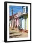 Cuba Fuerte Collection - Trinidad Colorful Street Scene IV-Philippe Hugonnard-Framed Photographic Print