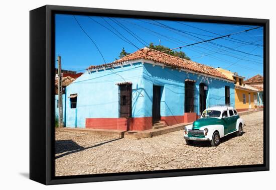 Cuba Fuerte Collection - Trinidad Colorful Street Scene V-Philippe Hugonnard-Framed Stretched Canvas