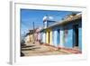 Cuba Fuerte Collection - Trinidad Colorful Street Scene-Philippe Hugonnard-Framed Photographic Print