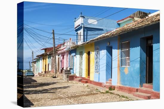 Cuba Fuerte Collection - Trinidad Colorful Street Scene-Philippe Hugonnard-Stretched Canvas