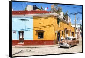 Cuba Fuerte Collection - Trinidad Street Scene III-Philippe Hugonnard-Framed Stretched Canvas