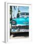 Cuba Fuerte Collection - Turquoise Chevy Classic Car-Philippe Hugonnard-Framed Photographic Print