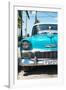 Cuba Fuerte Collection - Turquoise Chevy Classic Car-Philippe Hugonnard-Framed Photographic Print