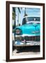 Cuba Fuerte Collection - Turquoise Chevy Classic Car-Philippe Hugonnard-Framed Photographic Print