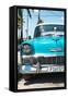 Cuba Fuerte Collection - Turquoise Chevy Classic Car-Philippe Hugonnard-Framed Stretched Canvas