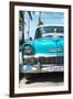 Cuba Fuerte Collection - Turquoise Chevy Classic Car-Philippe Hugonnard-Framed Photographic Print