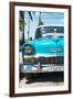 Cuba Fuerte Collection - Turquoise Chevy Classic Car-Philippe Hugonnard-Framed Photographic Print